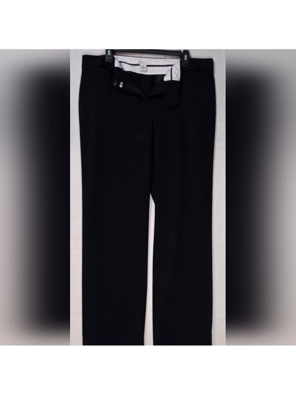 Liz Claiborne Black Career Trousers Size 14 Classic Office Pants - Picture 8 of 9